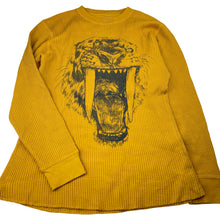 Load image into Gallery viewer, Boys Target, waffle cotton long sleeve top, tiger, GUC, size 12,  