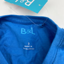 Load image into Gallery viewer, Boys B&amp;L, cotton long sleeve tee / top, NEW, size 3,  