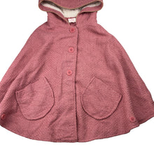 Load image into Gallery viewer, Girls Pumpkin Patch, pink woven poncho jacket, GUC, size 11-12,  