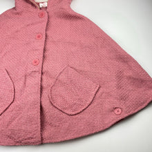 Load image into Gallery viewer, Girls Pumpkin Patch, pink woven poncho jacket, GUC, size 11-12,  