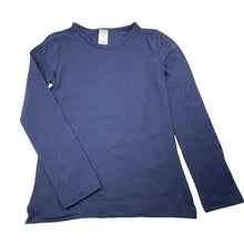 Load image into Gallery viewer, Girls Target, navy stretchy long sleeve tee / top, EUC, size 9,  