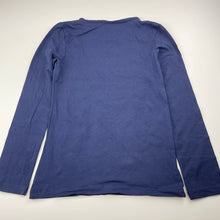 Load image into Gallery viewer, Girls Target, navy stretchy long sleeve tee / top, EUC, size 9,  