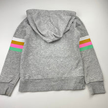 Load image into Gallery viewer, Girls Mango, fleece lined hoodie sweater, light mark back right sleeve, FUC, size 7,  