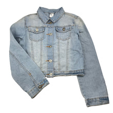 Load image into Gallery viewer, Girls Target, stretch denim jacket, mark back right cuff, FUC, size 12,  