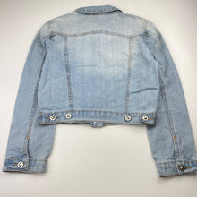 Load image into Gallery viewer, Girls Target, stretch denim jacket, mark back right cuff, FUC, size 12,  