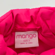 Load image into Gallery viewer, Girls Mango, neon pink puffer vest, EUC, size 3,  