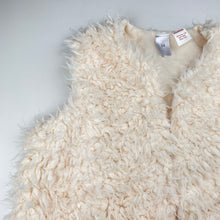 Load image into Gallery viewer, Girls Target, lined faux fur vest, 2 hook fasten, EUC, size 14,  