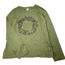 Load image into Gallery viewer, Girls Target, khaki cotton long sleeve tee / top, EUC, size 12,  