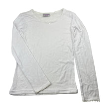 Load image into Gallery viewer, Girls Mango, pointelle long sleeve pyjama top, EUC, size 14,  