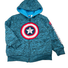 Load image into Gallery viewer, Boys Marvel, Avengers fleece lined zip hoodie sweater, FUC, size 5,  