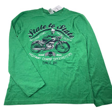 Load image into Gallery viewer, Boys Urban Supply, long sleeve tee / top, motorbike, NEW, size 14,  