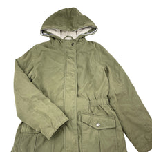 Load image into Gallery viewer, Girls Target, khaki fleece lined jacket / coat, FUC, size 8,  