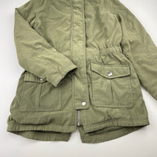 Load image into Gallery viewer, Girls Target, khaki fleece lined jacket / coat, FUC, size 8,  