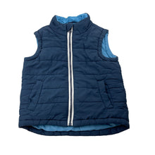 Load image into Gallery viewer, Boys H&amp;T, navy puffer vest / jacket, EUC, size 2,  