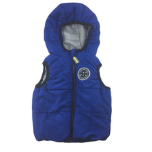 Load image into Gallery viewer, Target blue hooded puffer vest, zip up, size 00, Pre-loved