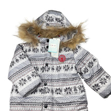 Load image into Gallery viewer, Girls Les Enphants, fleece lined hooded puffer jacket / coat, NEW, size 2,  