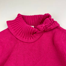 Load image into Gallery viewer, Girls Esprit, pink knitted cotton sweater / jumper, GUC, size 6-7,  