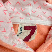 Load image into Gallery viewer, Girls Cotton On, fleece lined hoodie sweater, bird, GUC, size 7,  
