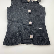 Load image into Gallery viewer, Girls All About Eve, wool blend knit hooded vest, NEW, size 8,  