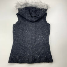 Load image into Gallery viewer, Girls All About Eve, wool blend knit hooded vest, NEW, size 8,  