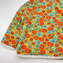 Load image into Gallery viewer, Girls Zhuhz, lined floral long sleeve top, armpit to armpit: 32cm, armpit to cuff: 22.5cm, NEW, size 3,  