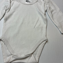 Load image into Gallery viewer, Unisex Anko, white cotton bodysuit / romper, GUC, size 00,  