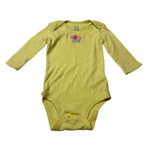 Load image into Gallery viewer, Girls Carters, yellow bodysuit / romper, elephant, GUC, size 000,  
