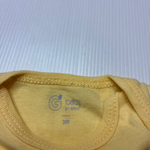 Load image into Gallery viewer, Unisex GEMO, yellow cotton bodysuit / romper, EUC, size 000,  