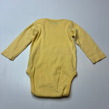 Load image into Gallery viewer, Unisex GEMO, yellow cotton bodysuit / romper, EUC, size 000,  