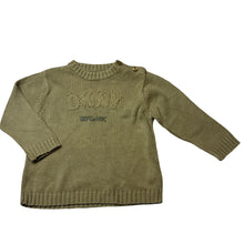 Load image into Gallery viewer, Unisex DKNY, knitted cotton sweater / jumper, GUC, size 1-2,  