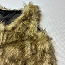 Load image into Gallery viewer, Girls lined, faux fur vest, 2 hook fasten, no size, armpit to armpit: 30cm, GUC, size 3,  