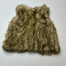 Load image into Gallery viewer, Girls lined, faux fur vest, 2 hook fasten, no size, armpit to armpit: 30cm, GUC, size 3,  