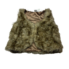 Load image into Gallery viewer, Girls H&amp;T, lined faux fur vest, 2 hook fasten, GUC, size 2,  