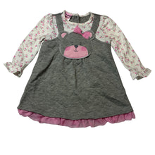 Load image into Gallery viewer, Girls Nannette Baby, lightly quilted long sleeve dress, EUC, size 2, L: 41cm