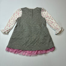 Load image into Gallery viewer, Girls Nannette Baby, lightly quilted long sleeve dress, EUC, size 2, L: 41cm