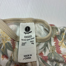 Load image into Gallery viewer, Girls Dymples, cotton zip coverall / romper, GUC, size 0000,  