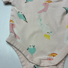 Load image into Gallery viewer, Girls Target, cotton bodysuit / romper, birds, EUC, size 0000,  