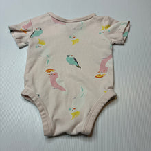 Load image into Gallery viewer, Girls Target, cotton bodysuit / romper, birds, EUC, size 0000,  