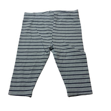 Load image into Gallery viewer, Unisex Anko, blue stripe stretchy leggings / bottoms, EUC, size 000,  