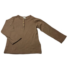 Load image into Gallery viewer, Unisex H&amp;M, organic cotton long sleeve henley top, GUC, size 1-2,  
