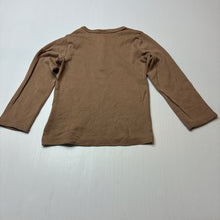 Load image into Gallery viewer, Unisex H&amp;M, organic cotton long sleeve henley top, GUC, size 1-2,  