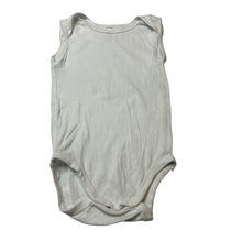 Load image into Gallery viewer, Unisex Anko, white cotton bodysuit / romper, GUC, size 1,  