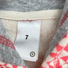 Load image into Gallery viewer, Girls Target, fleece lined zip hoodie sweater, GUC, size 7,  