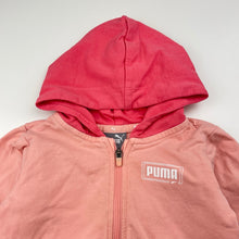 Load image into Gallery viewer, Girls PUMA, cotton zip up track top, light marks on front, FUC, size 00,  