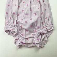 Load image into Gallery viewer, Girls Baby Berry, stretchy summer romper, butterflies, GUC, size 1,  