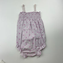 Load image into Gallery viewer, Girls Baby Berry, stretchy summer romper, butterflies, GUC, size 1,  