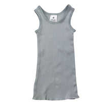Load image into Gallery viewer, Unisex Target, blue ribbed organic cotton singlet top, GUC, size 000,  