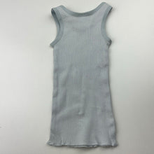 Load image into Gallery viewer, Unisex Target, blue ribbed organic cotton singlet top, GUC, size 000,  