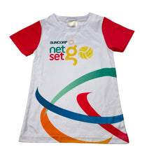 Load image into Gallery viewer, Girls Netball Australia, Net Set Go sports top, EUC, size 6,  