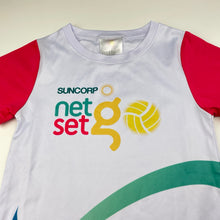 Load image into Gallery viewer, Girls Netball Australia, Net Set Go sports top, EUC, size 6,  